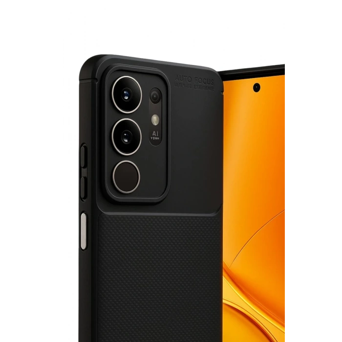 Vivo Y29 4G Auto Focus Karbon Kapak - Siyah