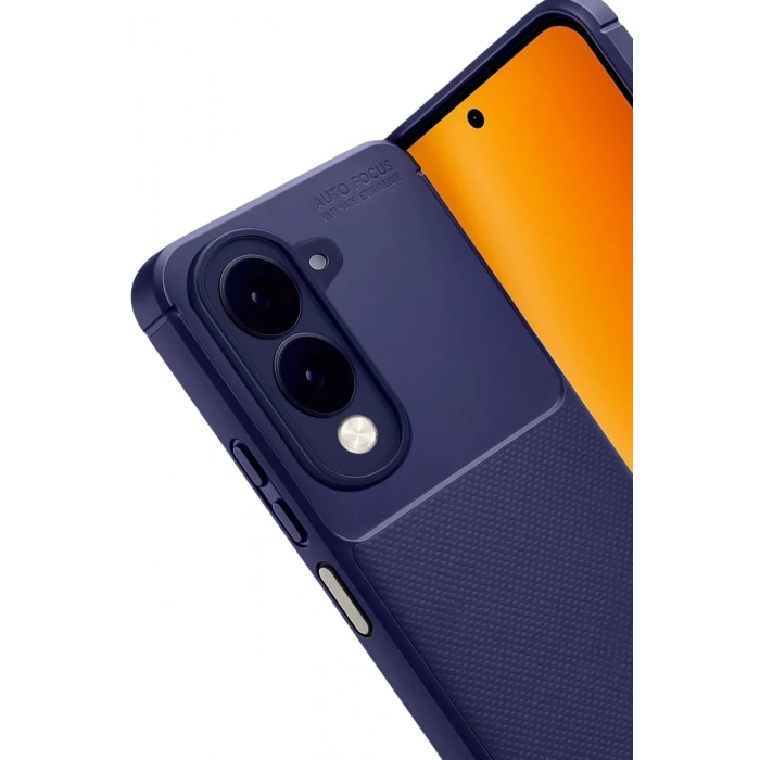 Vivo Y29S Auto Focus Karbon Kapak - Lacivert