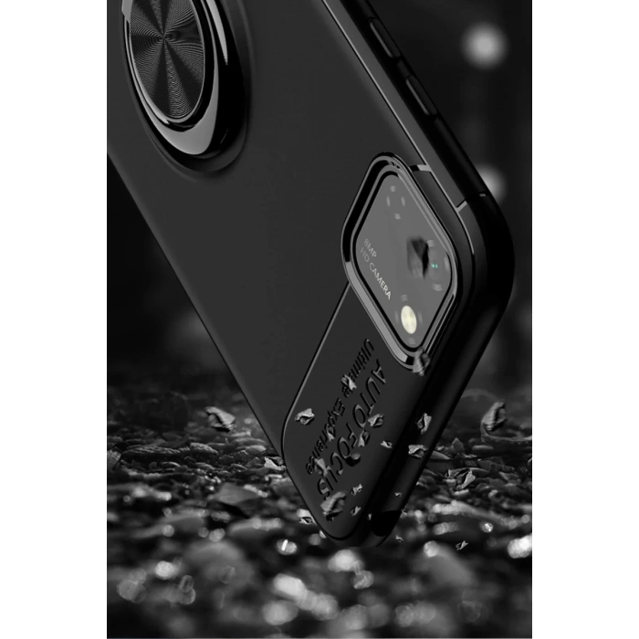 Huawei Y5P Kılıf Range Yüzüklü Silikon - Mavi