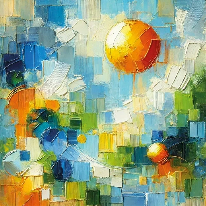 Yaz Mevsimi Kanvas Tablo 60x60cm