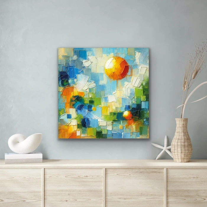 Yaz Mevsimi Kanvas Tablo 60x60cm