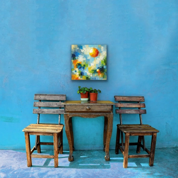 Yaz Mevsimi Kanvas Tablo 60x60cm