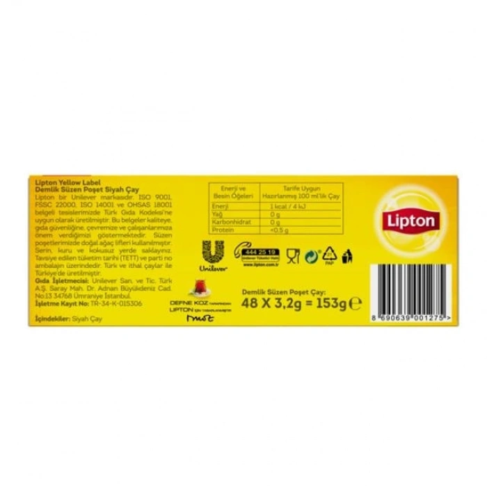 Yellow Demlik Poşet 153Gr 1 Adet