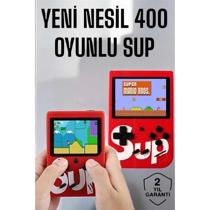 Yeni Nesil Çocuklara Özel Sup 400 Oyunlu Mini El Konsolu