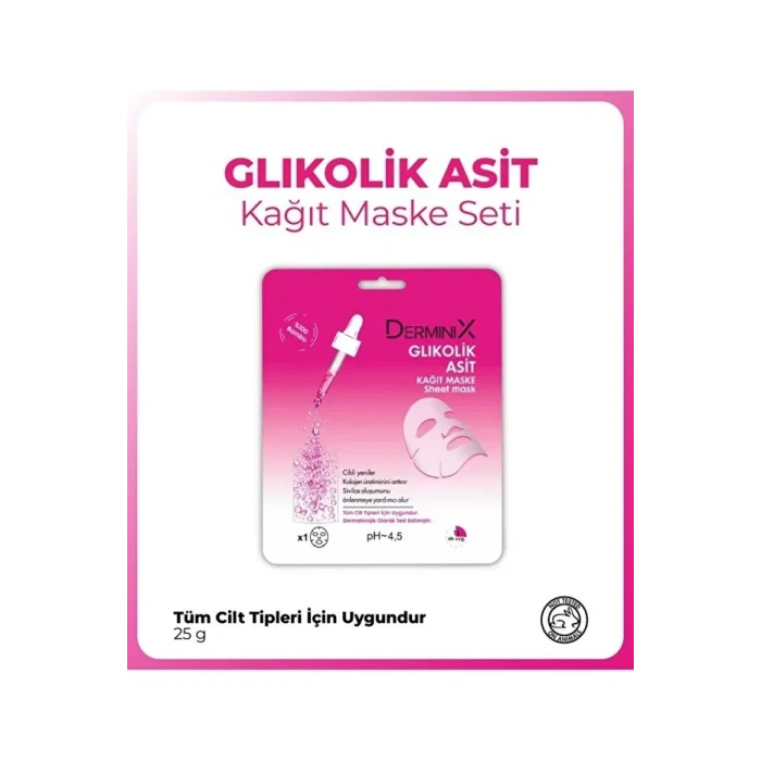 Yüz Bakım Kağıt Maske - Glikolik Asit