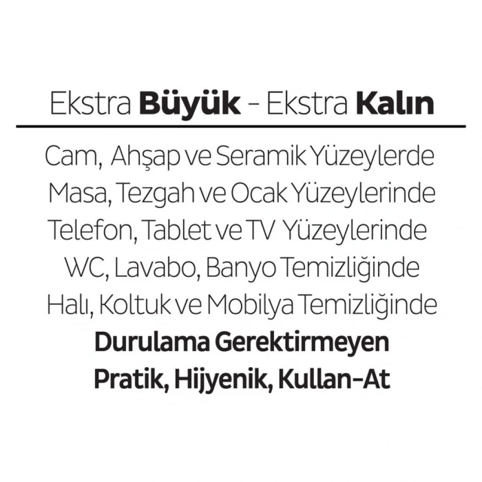 Yüzey Temizlik Havlusu 100 Adet  e