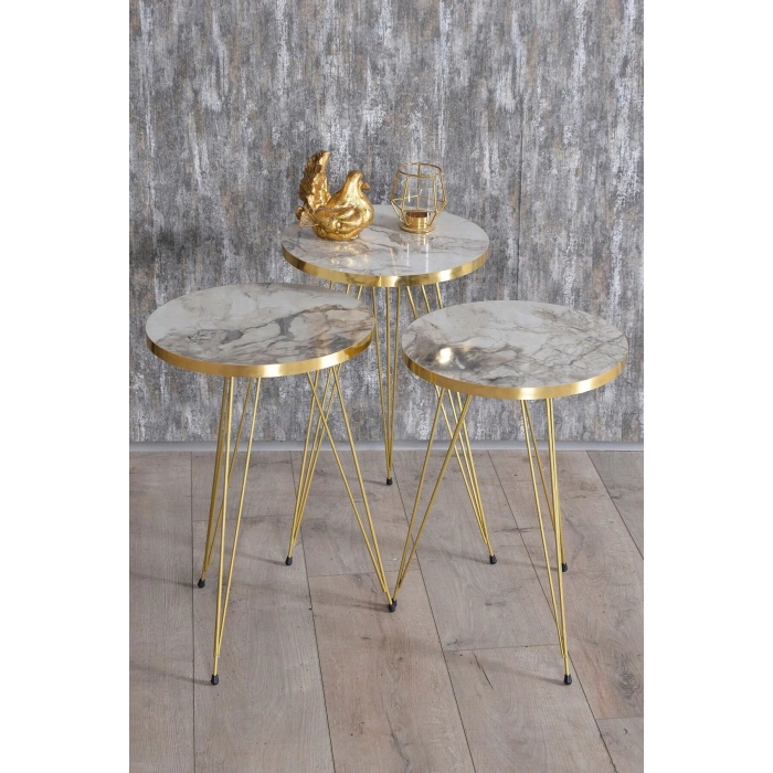 Zigon Sehpa Gold Efes Tel