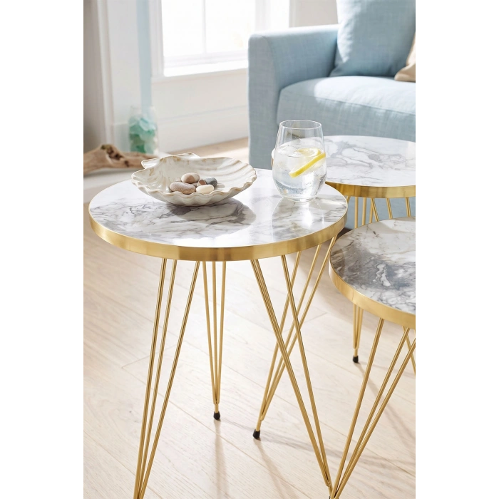 Zigon Sehpa Gold Efes Tel
