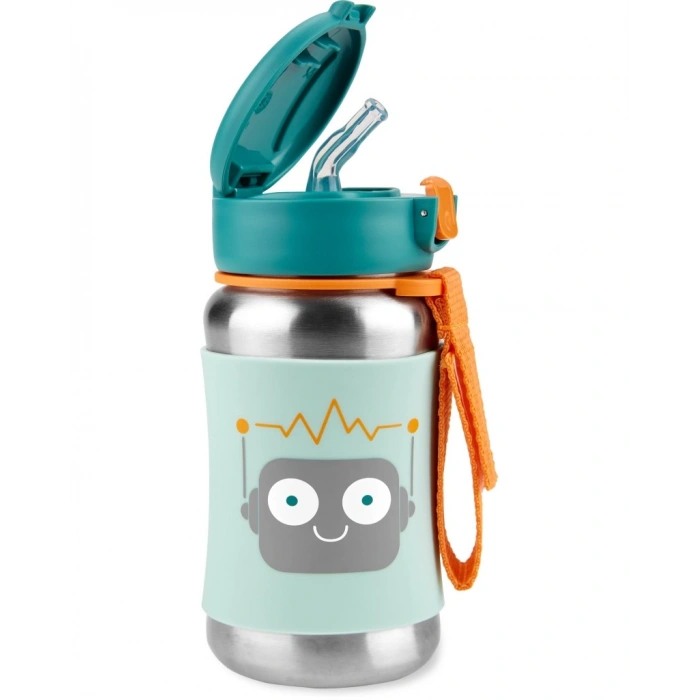 Zoo Pipetli Paslanmaz Çelik Suluk 350 ml Robot