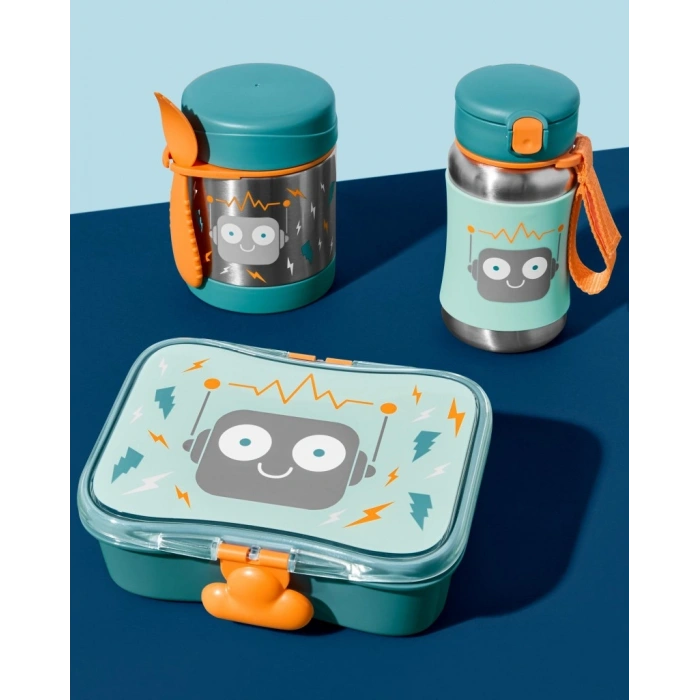 Zoo Pipetli Paslanmaz Çelik Suluk 350 ml Robot