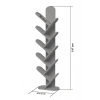 10 Raflı Kitaplık Ekru 147 cm