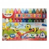 12 Renk Wax Crayon   Boya Kalemi 1 Adet