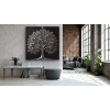2li Eskitme Krom Ağaç Kanvas Tablo 60x120cm x2