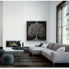 2li Eskitme Krom Ağaç Kanvas Tablo 60x120cm x2