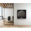 2li Eskitme Krom Ağaç Kanvas Tablo 60x120cm x2