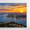 3 Boğaz Manzaralı İstanbul Kanvas Tablo 40X80 CM