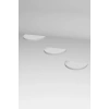 3lu Oval Duvar Rafı Beyaz 115 cm