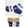 3Lü Penye Soket Çorap 10110 İndigo