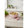 3,5 Lt Soft Pembe Akrilik Kare Salata ve Servis Kasesi Seti ? 3 Parça