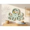 3D Baskı Ahtapot Duvar Rafı - Dekoratif Mini Raf-Mint