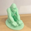 3D Baskı Goril Telefon Tutucu - Kaslı Goril Masaüstü Telefon Standı-Mint