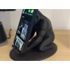3D Baskı Goril Telefon Tutucu - Kaslı Goril Masaüstü Telefon Standı-Siyah