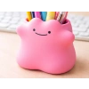 3D Baskı Gülen Bulut Kalemlik - Masaüstü Organizer - Pembe