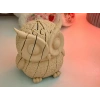 3D Baskı Hareketli Baykuş Figürü - Eklemli Flexi Oyuncak - Bej