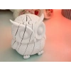 3D Baskı Hareketli Baykuş Figürü - Eklemli Flexi Oyuncak - Beyaz