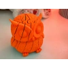 3D Baskı Hareketli Baykuş Figürü - Eklemli Flexi Oyuncak - Turuncu