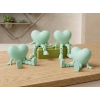 3D Baskı Hareketli Kalp Figürü - Eklemli Dekoratif Oyuncak (1 Adet)-Mint