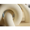 3D Baskı Interlocking Vazo - İç İçe Geçen Dekoratif Vazo-Bej