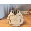 3D Baskı Kapüşonlu Sweatshirt Kalemlik - Masaüstü Organizer-Bej