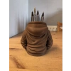 3D Baskı Kapüşonlu Sweatshirt Kalemlik - Masaüstü Organizer-Kahverengi