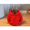 3D Baskı Kapüşonlu Sweatshirt Kalemlik - Masaüstü Organizer-Kırmızı