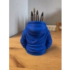 3D Baskı Kapüşonlu Sweatshirt Kalemlik - Masaüstü Organizer-Mavi