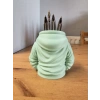 3D Baskı Kapüşonlu Sweatshirt Kalemlik - Masaüstü Organizer-Mint