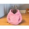 3D Baskı Kapüşonlu Sweatshirt Kalemlik - Masaüstü Organizer-Pembe
