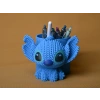 3D Baskı Knitted Kalemlik - Sevimli Karakterli Masaüstü Kalem Organizeri-Mavi