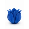 3D Baskı Lotus Yapraklı Vazo - Dekoratif Çiçeklik-Mavi