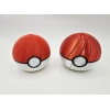 3D Baskı Pokebal - Segmentli Pokeball Dekoratif Küre-Kırmızı