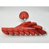 3D Baskı Pokebal - Segmentli Pokeball Dekoratif Küre-Kırmızı