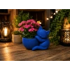 3D Baskı Sarılan Kedi Saksı - Sevimli Dekoratif Saksı - Mavi