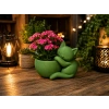 3D Baskı Sarılan Kedi Saksı - Sevimli Dekoratif Saksı - Yeşil