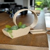 3D Baskı Self-Watering Planter - Kendi Kendini Sulayan Saksı-Bej