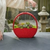 3D Baskı Self-Watering Planter - Kendi Kendini Sulayan Saksı-Kırmızı