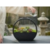 3D Baskı Self-Watering Planter - Kendi Kendini Sulayan Saksı-Siyah