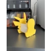 3D Baskı Sevimli Elektrik Fare Figürlü Kalemlik - Sarı Masaüstü Organizer