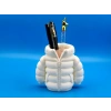 3D Baskı Şişme Mont Kalemlik - Masaüstü Organizer-Beyaz