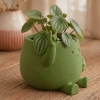 3D Baskı Smiley Face Planter - Gülümseyen Karakterli Saksı-Yeşil
